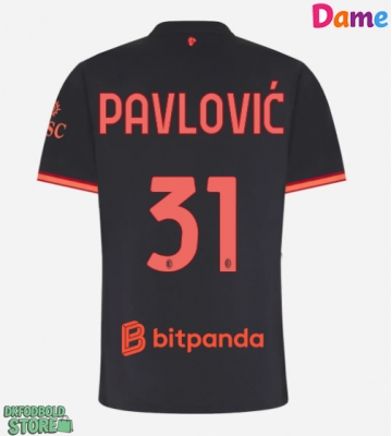AC Milan Strahinja Pavlovic #31 Replika Tredjetrøje Dame 2026-27 Kortærmet